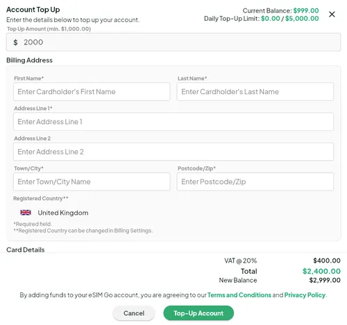 Topup Account 2